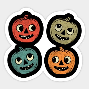 Vintage Halloween Pumpkin Sticker